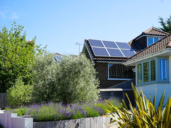 Homes with solar panels